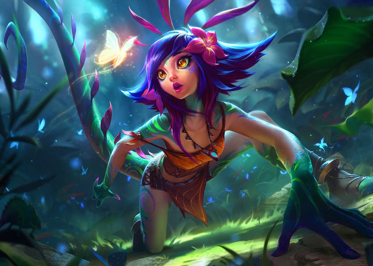 'Neeko Horizontal' Poster, picture, metal print, paint by League of ...