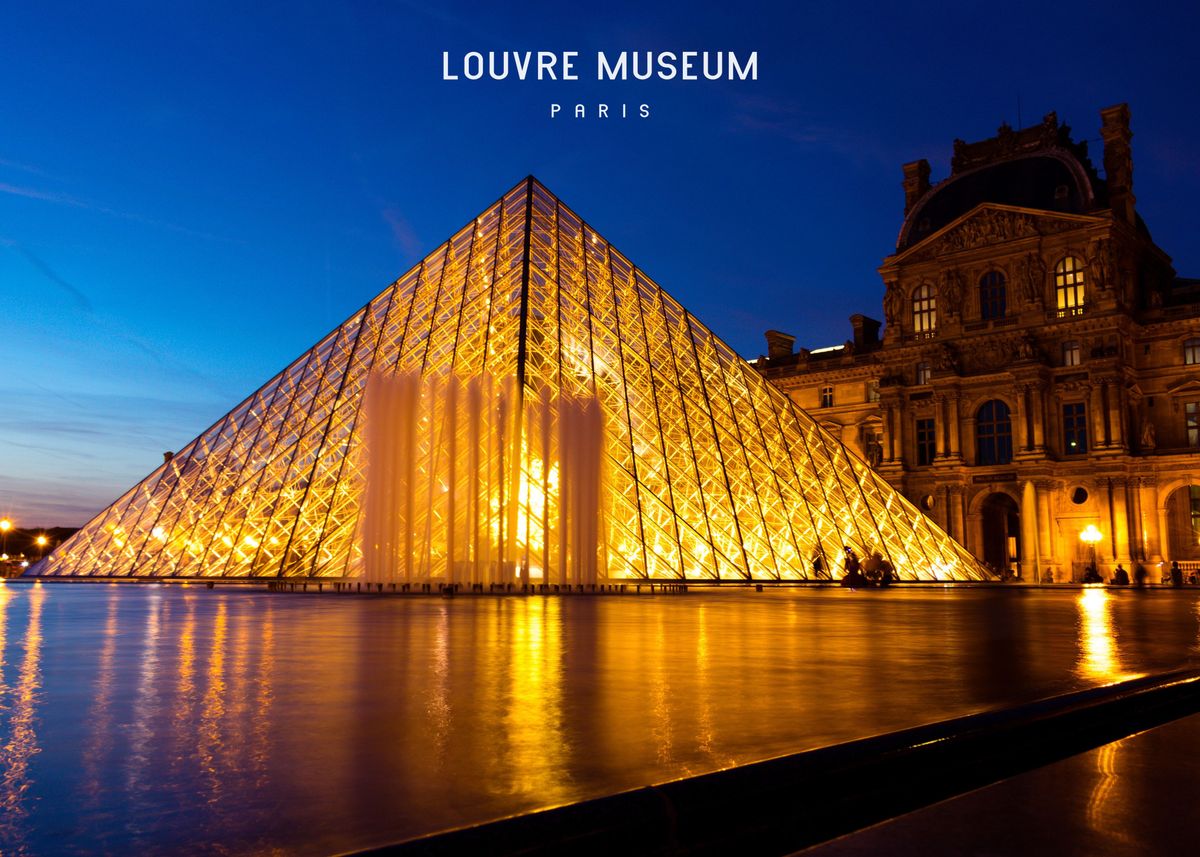 'Louvre Museum ' Poster, picture, metal print, paint by Travel Addict ...