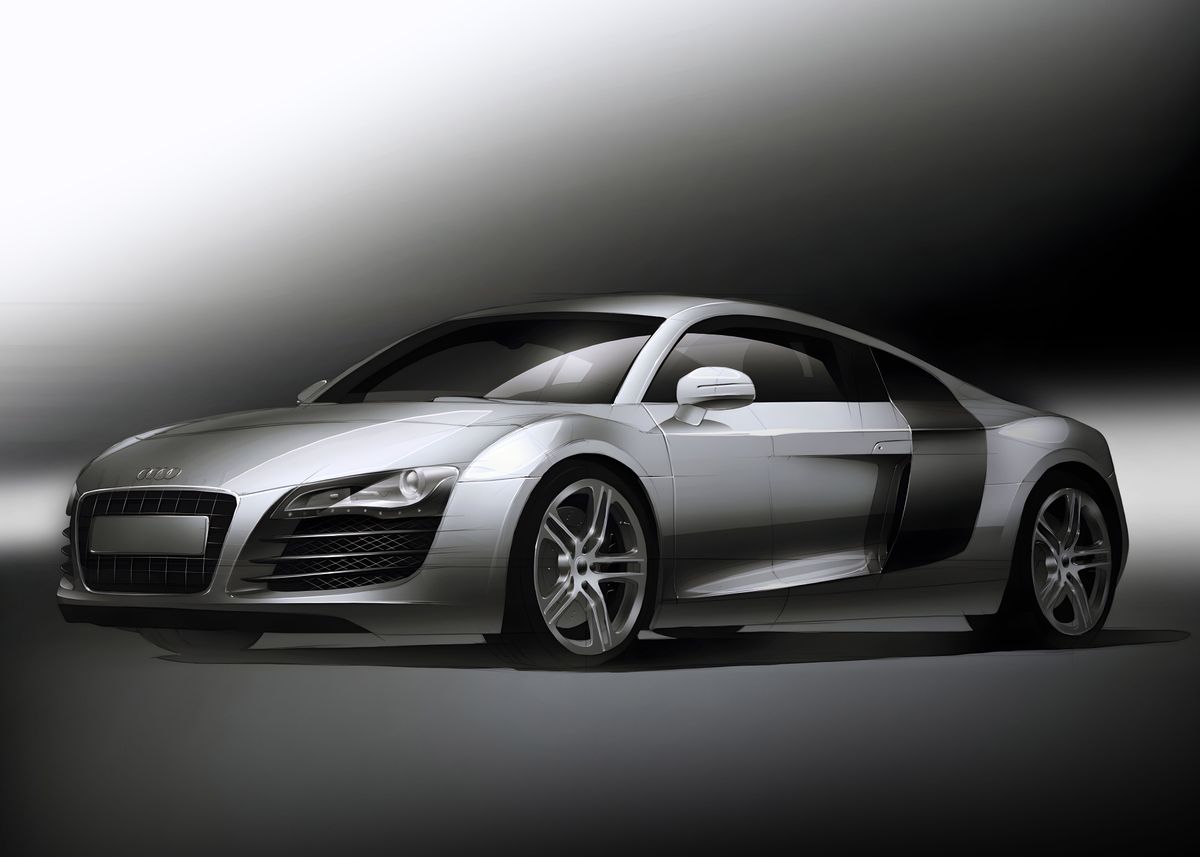'2006 Audi R8 Type 42' Poster, picture, metal print, paint by Nex ...