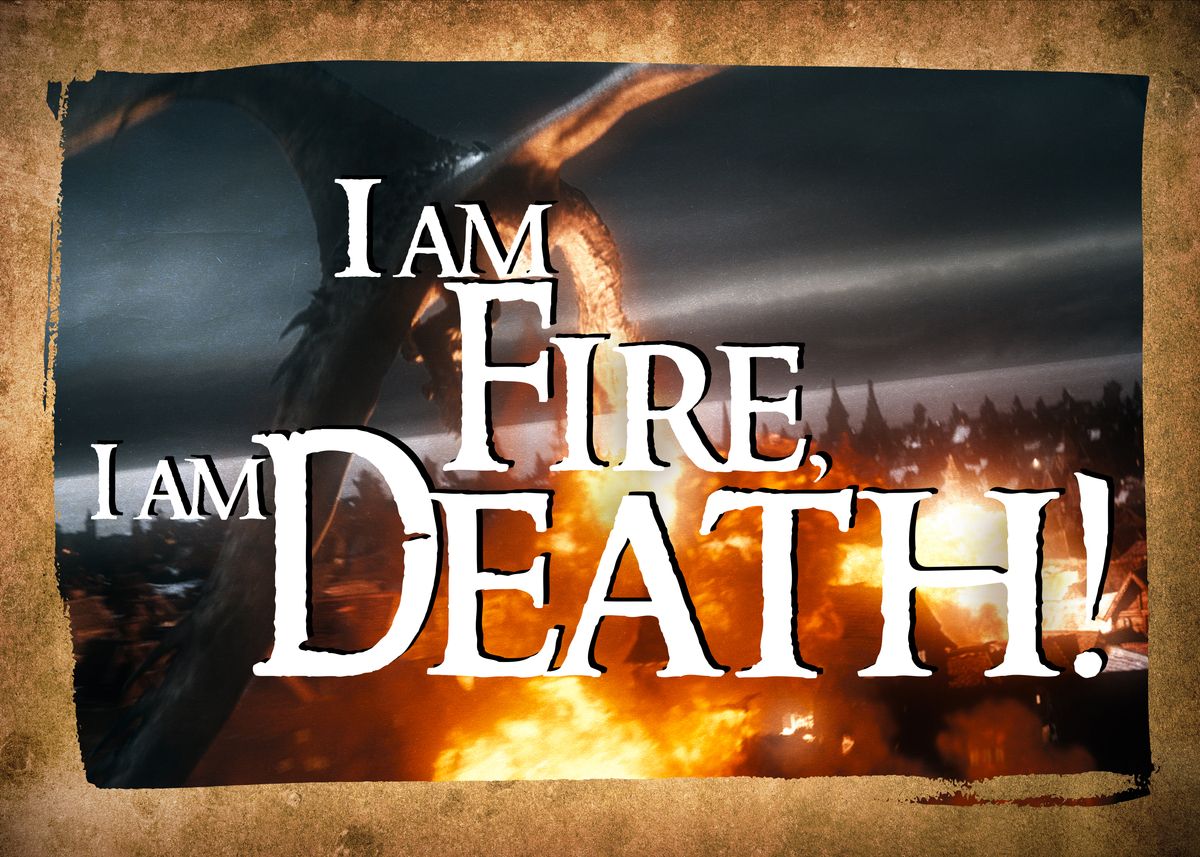 'I am Death!' Poster, picture, metal print, paint by Middle-Earth ...