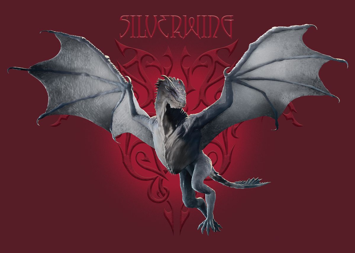 'Silverwing' Poster, picture, metal print, paint by House of the Dragon ...