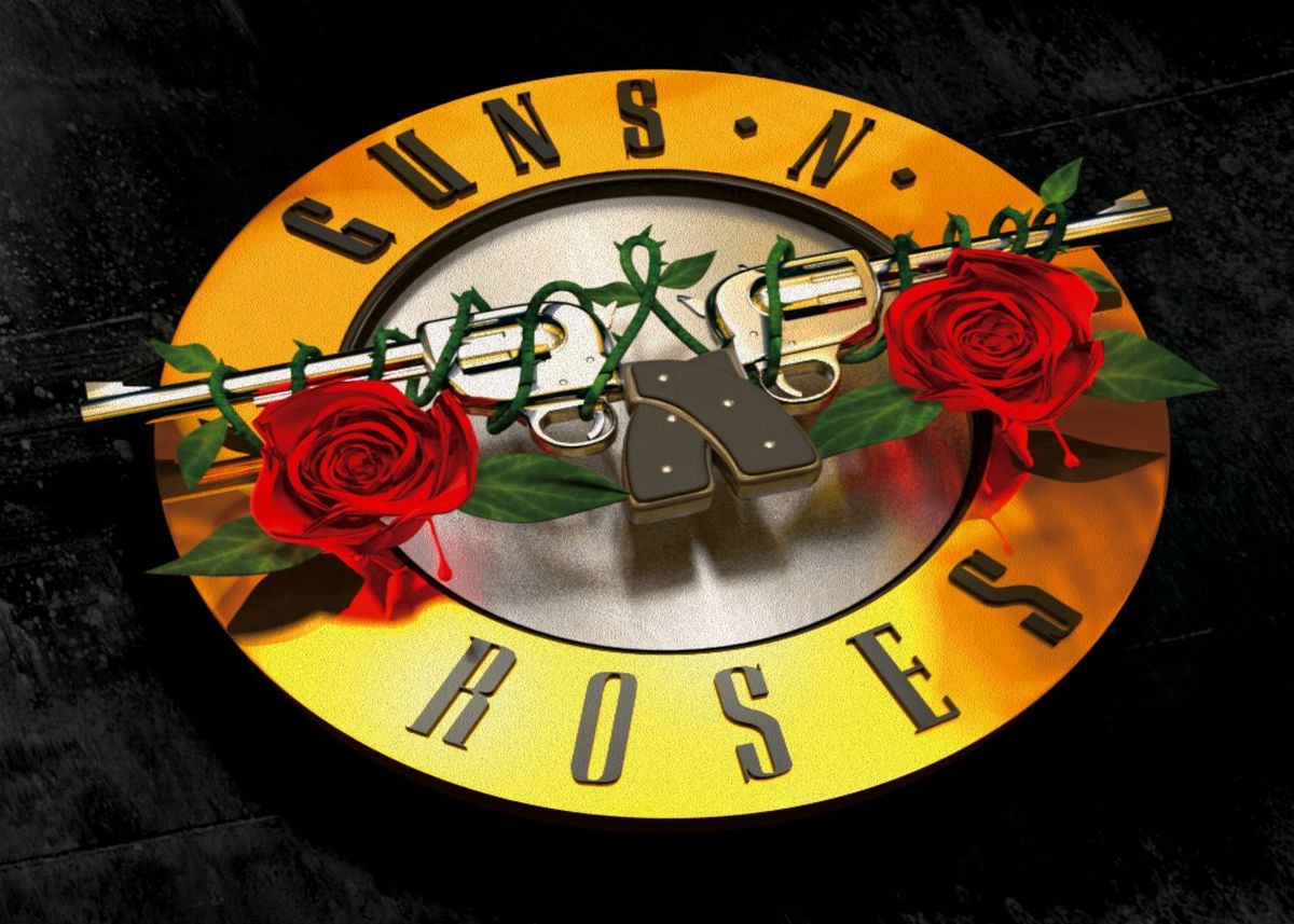 'Guns N' Roses Logo' Poster, picture, metal print, paint by Marlon ...