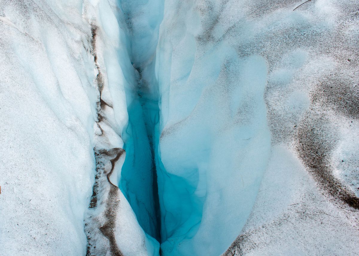 'Glacial Crevasse' Poster, picture, metal print, paint by Ben Displate