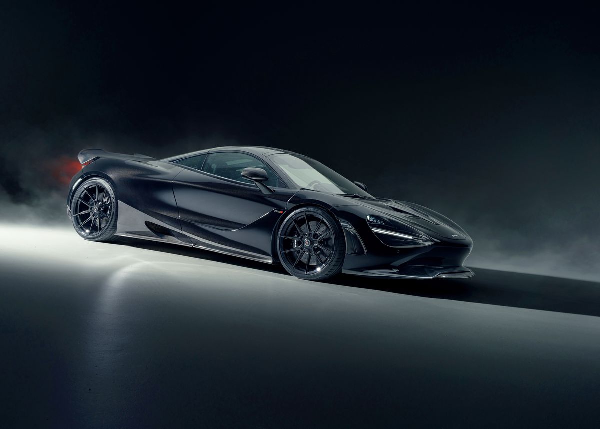 'Black McLaren 720S' Poster, picture, metal print, paint by Sport Cars ...