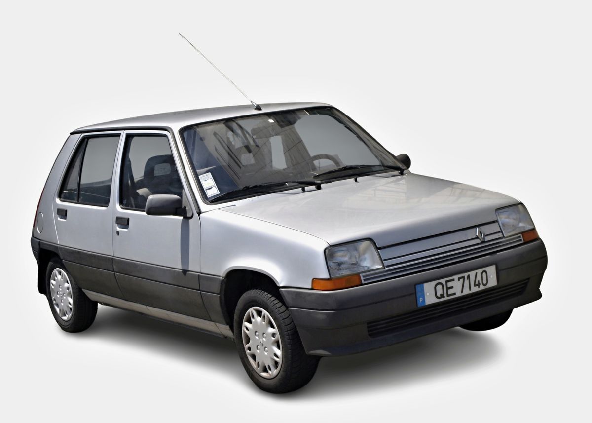 silver-renault-5-poster-picture-metal-print-paint-by
