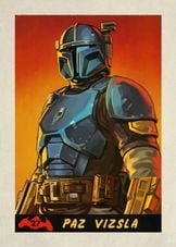 Poster Métal Displate Magnétique Star Wars Mandalorian Saison 3