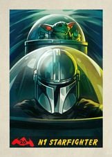 Displate - Poster en Métal - Monté sur Aimant - Star Wars - Mandalorian  Season 3 - From the profile - Taille M - 32x45cm Matt : : Cuisine  et Maison