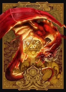 Ancient Red Dragon & Gold