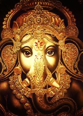 gold ganesh