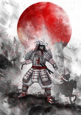 'Banzai [ The warrior on the hill] II' Poster, picture, metal print ...