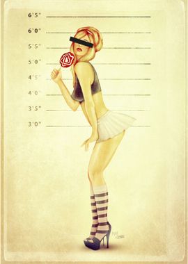 Pin Up Mugshot