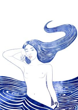 Water Nymph 45 — A mythological sea nymph created with ...