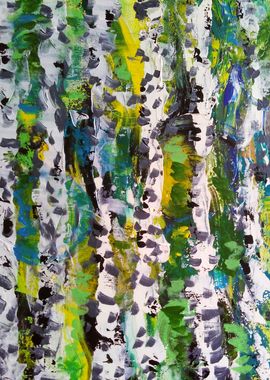 Birch forest