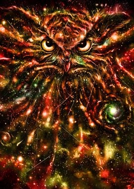 Space Owl - Owls love stars and space and protraits o ...