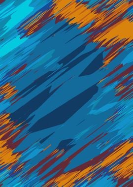 blue green orange brown abstract background