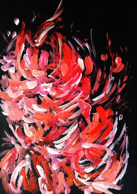 Abstract peonies