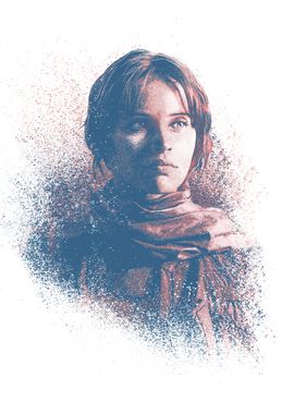 'Jyn Erso' Poster, picture, metal print, paint by Star Wars | Displate