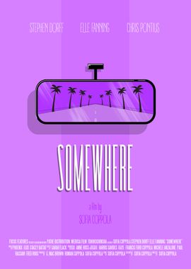 Illustration for  the movie 'Somewhere' directed by Sof ... 