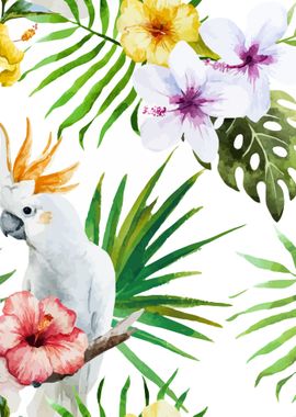 Tropical Bird Pattern .03