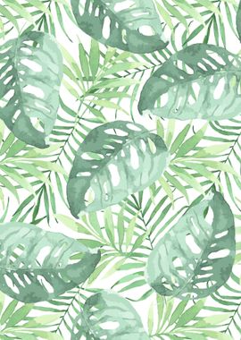 Tropical Branches Pattern 03