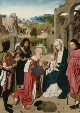 Geertgen tot Sint Jans - The Adoration of the Magi, c.  ... 