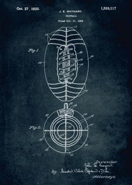 No100 - 1923 - Football - Inventor J. E. Maynard