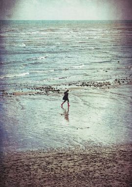 Lonely stroll - Vintage edited. From a series previousl ...