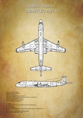 Hawker Siddeley Nimrod Blueprint