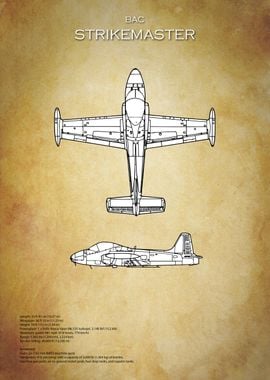 BAC Strikemaster blueprint