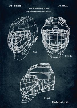 No311 - 1995 - Goaldtender's mask for ice hockey