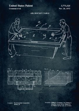 No312 - 1973 - Air Hockey table - Crossman