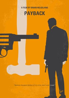 No854 My Payback minimal movie poster