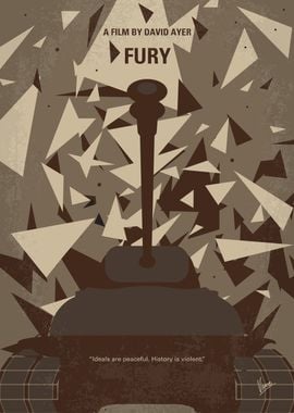 No885 My Fury minimal movie poster