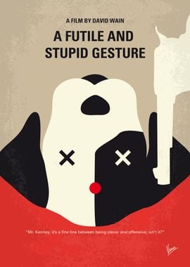 No893 My A Futile and Stupid Gesture minimal movie