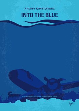 No912 My Into the Blue minimal movie poster