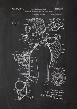 1942 Breathing Apparatus for Use Under Water