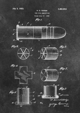 patent art Hodge Rim Fire 