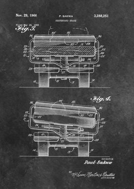 patent art Sakwa Skateboar