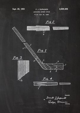 1948 Laminated Hokey Stick