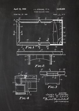 1965 Billiard Table