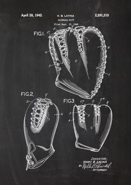 1940 Baseball Mitt