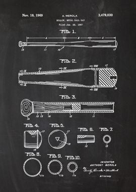 1967 Metal Baseball Bat