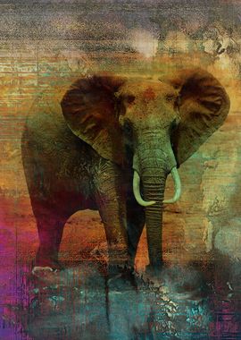 Grunge Elephant 