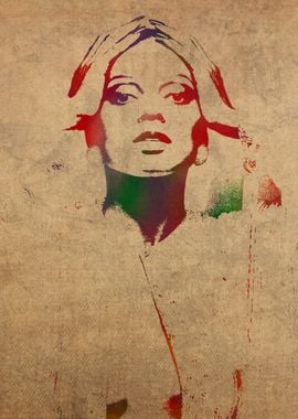 Diana Ross Watercolor