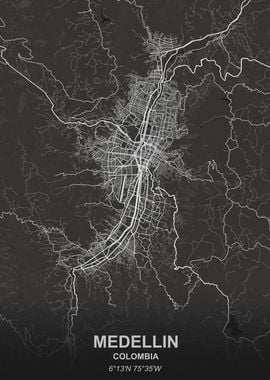 Medellin Colombia map