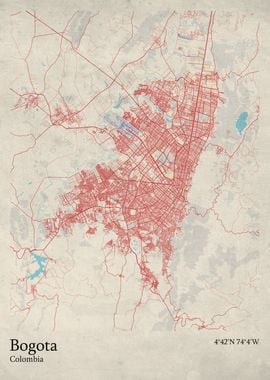 Bogota city map