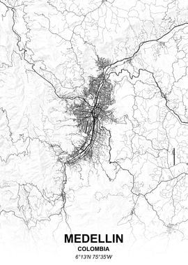 Medellin city map