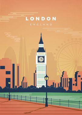 'London' Poster, picture, metal print, paint by Don Mario | Displate