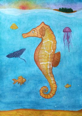 Aquarius Seahorse