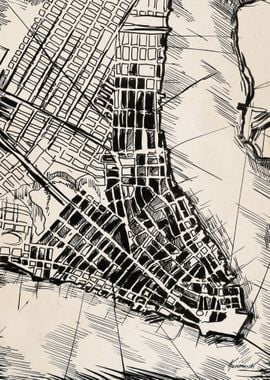 New York  Old map